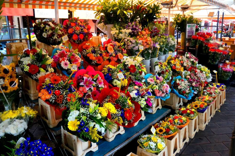 Venice flower market